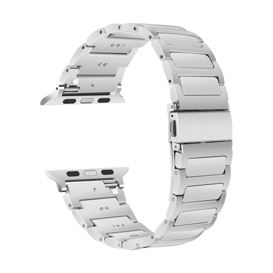 For Apple Watch 46mm / 49mm / 45mm / 44mm Kalebol Tooling Metal Zinc Alloy Watch Band(Silver) by Kalebol