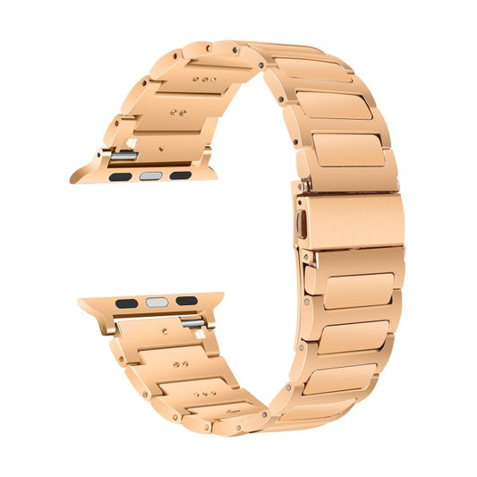 For Apple Watch 42mm / 41mm / 40mm / 38mm Kalebol Tooling Metal Zinc Alloy Watch Band(Rose Gold) by Kalebol