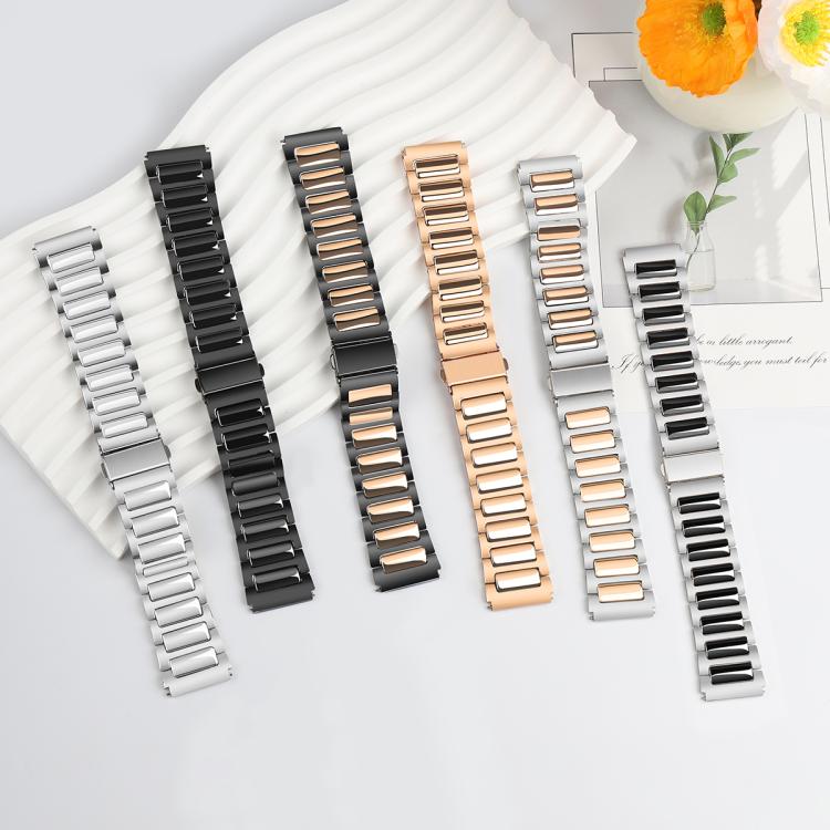 Kalebol 22mm Tooling Metal Zinc Alloy Watch Band(Black) by Kalebol