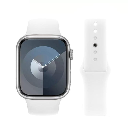 For Apple Watch 42mm / 41mm / 40mm / 38mm Kalebol Reverse Buckle Silicone Watch Band(White) by Kalebol