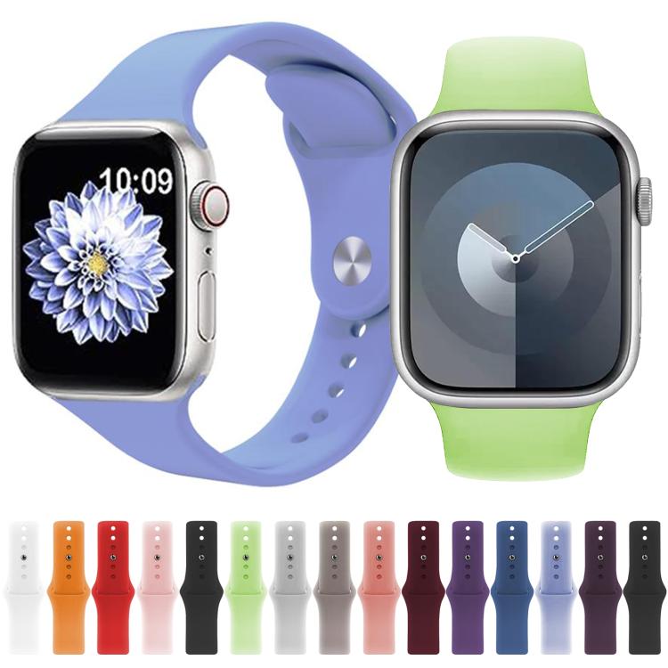 For Apple Watch 46mm / 49mm / 45mm / 44mm Kalebol Reverse Buckle Silicone Watch Band(Orange) by Kalebol