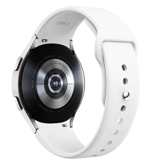 For Samsung Galaxy Watch 7 / 6 / 5 / 4 Kalebol Reverse Buckle Silicone Watch Band(White) by Kalebol