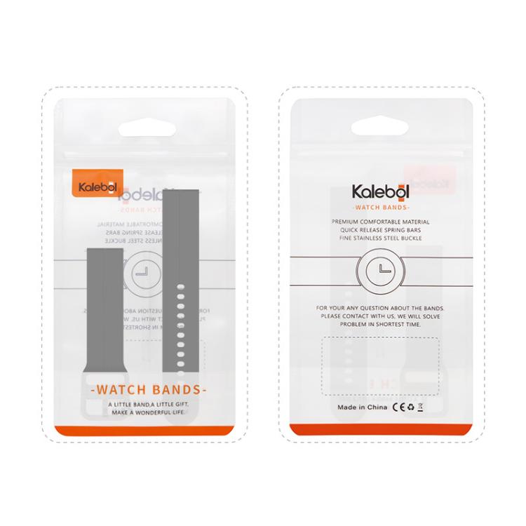 Kalebol 20mm Grooved Silicone Strap(Dark Green) by Kalebol