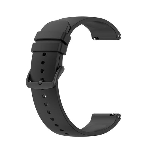 20mm Kalebol Round Tail Silicone Watch Band(Black) by Kalebol