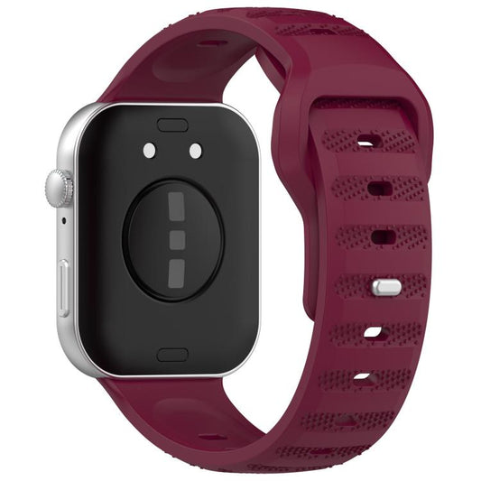 For Huawei Watch Fit3 Kalebol Dotted Pattern Silicone Strap(Wine Red) by Kalebol
