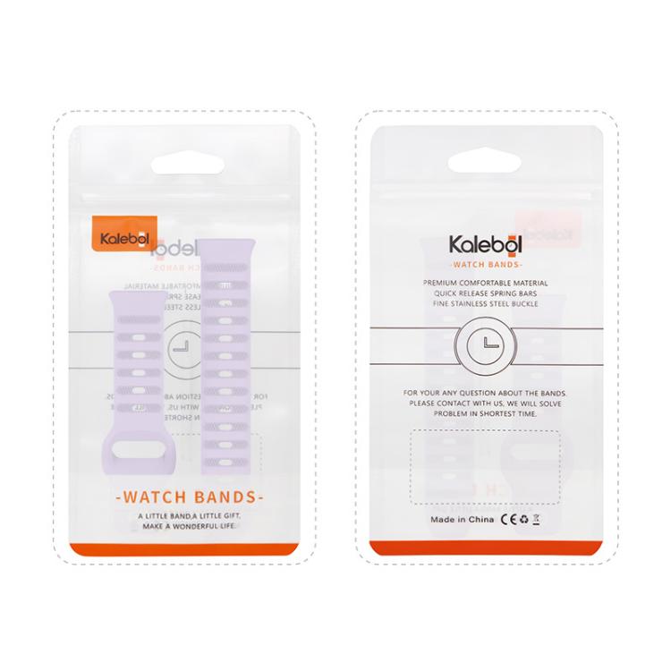 For Huawei Watch Fit3 Kalebol Dotted Pattern Silicone Strap(Short Starlight + Long Orange) by Kalebol