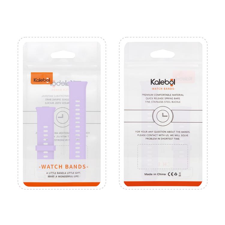 For Huawei Watch Fit3 Kalebol Soft Silicone Strap(Lilac) by Kalebol