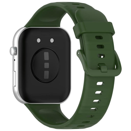 For Huawei Watch Fit3 Kalebol Colorful Buckle Silicone Strap(Army Green) by Kalebol