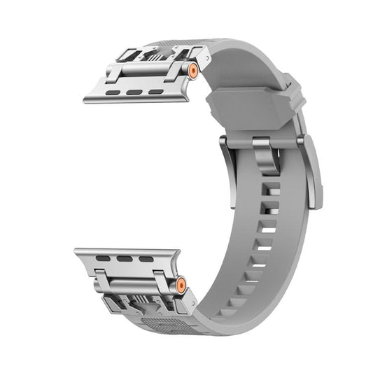 For Apple Watch 42mm / 41mm / 40mm / 38mm Kalebol Armor TPU Watch Band(Silver Grey) by Kalebol