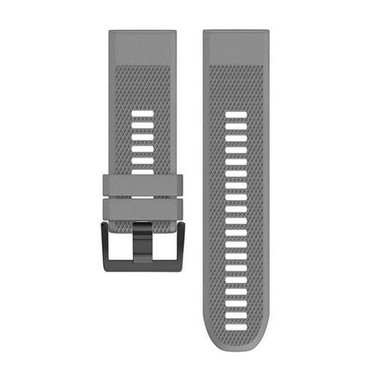 For Garmin QuickFit 22mm Kalebol Triangle Texture Silicone Watch Band(Grey) by Kalebol