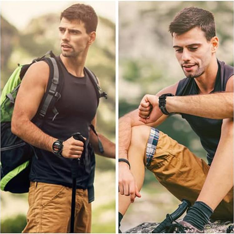 For Garmin QuickFit 26mm Kalebol Ladder Silicone Watch Band(Grey) by Kalebol