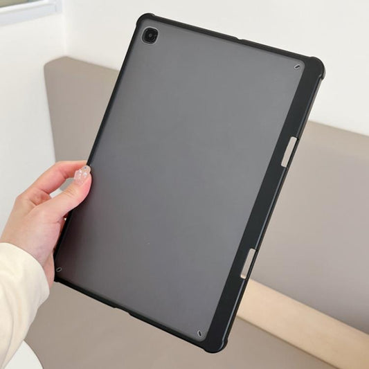 For Samsung Galaxy Tab S10+ X820 Frosted Acrylic PC Tablet Case with Pen Slot(Black) by bashfashion
