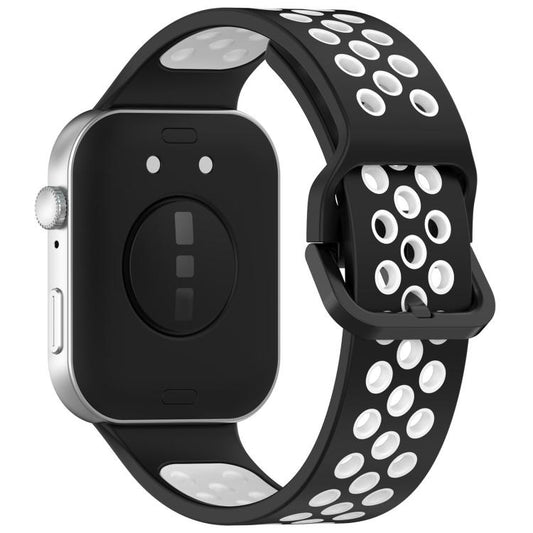 For Huawei Watch Fit3 Kalebol Two-tone Silicone Strap(Black White) by Kalebol