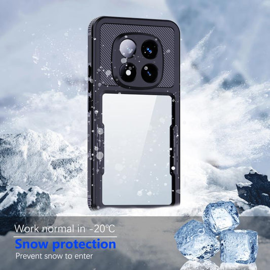 For Redmi Note 14 Pro 5G RedPepper Mars Series IP68 Waterproof Phone Case(Black) by RedPepper