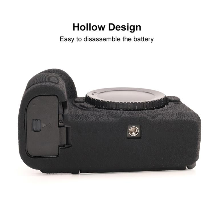 For Nikon Z6III Litchi Texture Soft Silicone Protective Case(Black) by bashfashion