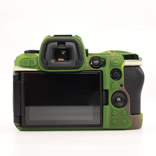 For Nikon Z6III Litchi Texture Soft Silicone Protective Case(Camouflage) by bashfashion