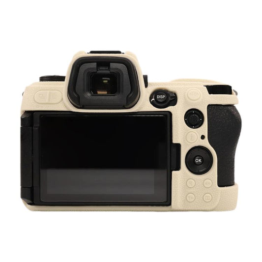 For Nikon Z6III Litchi Texture Soft Silicone Protective Case(White) by bashfashion