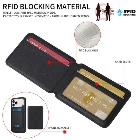 For iPhone 17 Pro Max BETOPNICE Vertical Flip Detachable MagSafe Wallet Phone Case(Black) by BETOPNICE