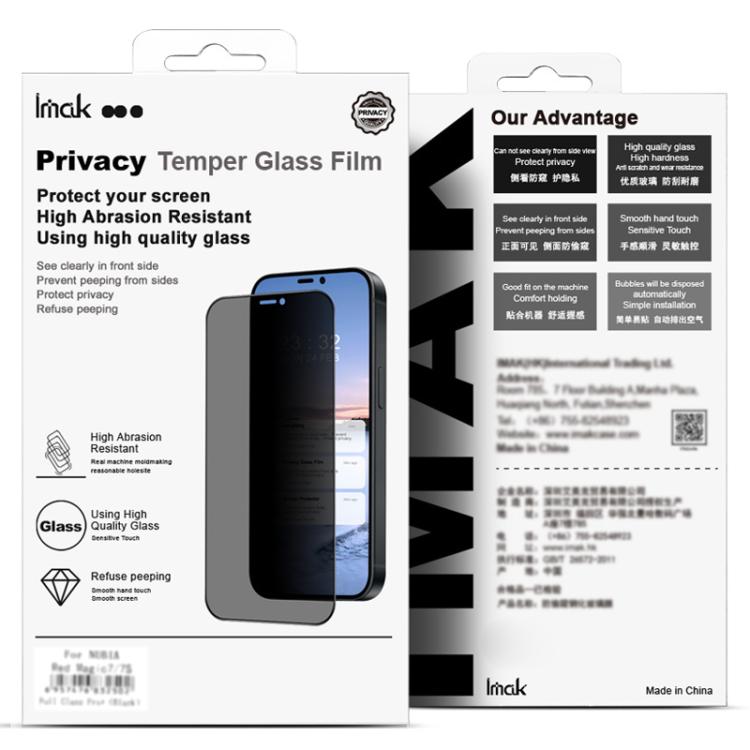 For Huawei Pura X IMAK Privacy Full Coverage Tempered Back Screen Glass Film by imak