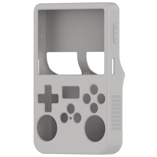 For ANBERNIC R36S Silicone Handheld Game Console Protective Case(Grey) by bashfashion