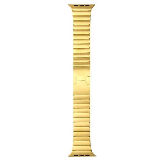 For Apple Watch 46mm / 49mm / 45mm / 44mm xDfind One Bead Stainless Steel Watch Band(Gold) by xDfind