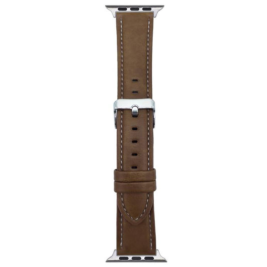 For Apple Watch 46mm / 49mm / 45mm / 44mm xDfind Crazy Horse Texture Leather Watch Band(Brown) by xDfind