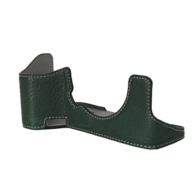 For Sony ILCE7RM5 / A7R5 Litchi Texture PU Leather Camera Half Case Base(Green) by bashfashion
