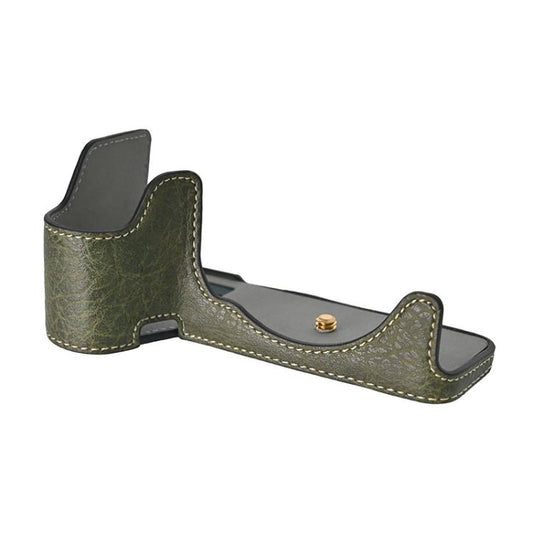 For Sony ILCE-6700 / A6700 Litchi Texture PU Leather Camera Half Case Base(Green) by bashfashion