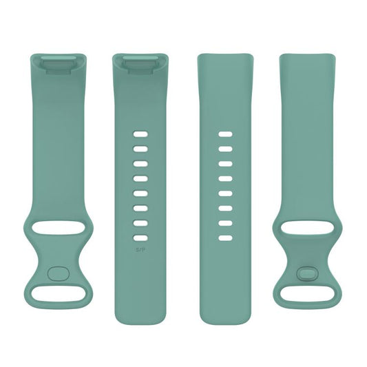 For Fitbit Charge 6 / 5 xDfind Silicone Watch Band, Size:S(Pine Needle Green) by xDfind