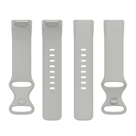 For Fitbit Charge 6 / 5 xDfind Silicone Watch Band, Size:L(Rock Grey) by xDfind