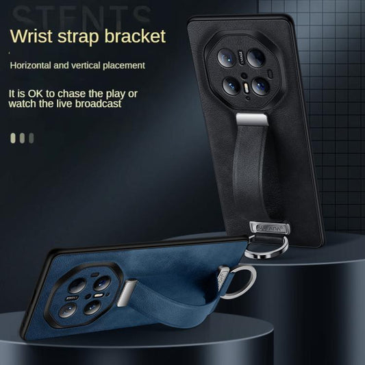 For Huawei Mate 70 RS Ultimate SULADA PC Hybrid Leather Texture Skin Feel Precise Hole Phone Case(Black) by SULADA