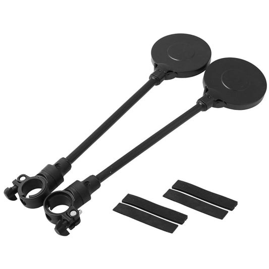 Pair Mountain Bike / Electric Motorcycle Multifunctional Adjustable Handlebar Rearview Mirror by bashfashion