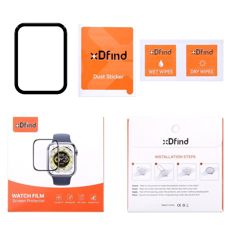 For Xiaomi Smart Band 9 NFC 2pcs xDfind Curved 3D Composite Material Soft Film Screen Protector by xDfind