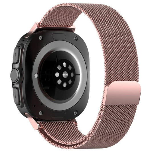 For Samsung Galaxy Watch Ultra 47mm / Ultra 2025 xDfind Milan Magnetic Stainless Steel Watch Band(Rose Pink) by xDfind