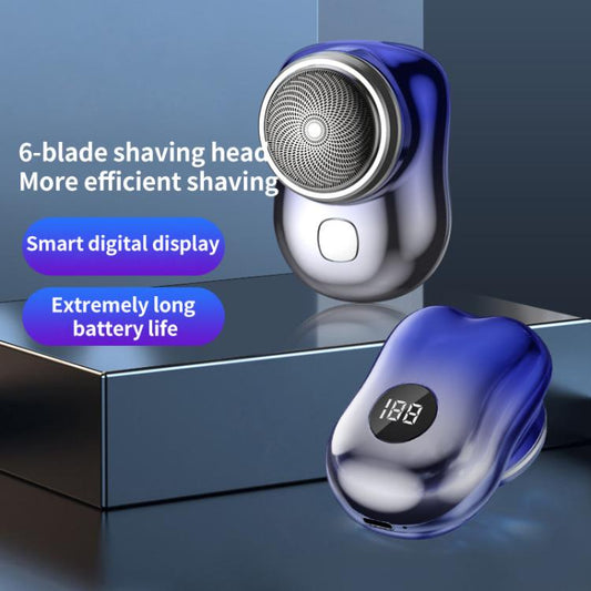 WG-P10X Portable Rechargeable LED Digital Display Electric Shaver(Silver) by bashfashion