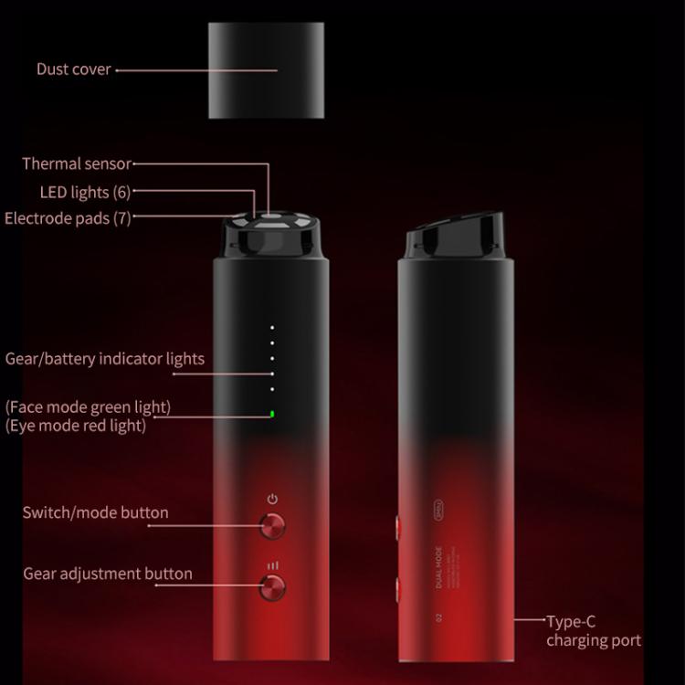 L3007 Frequency Conversion Microcurrent Photon Skin Rejuvenation RF Beauty Instrument(Gradient Color) by bashfashion