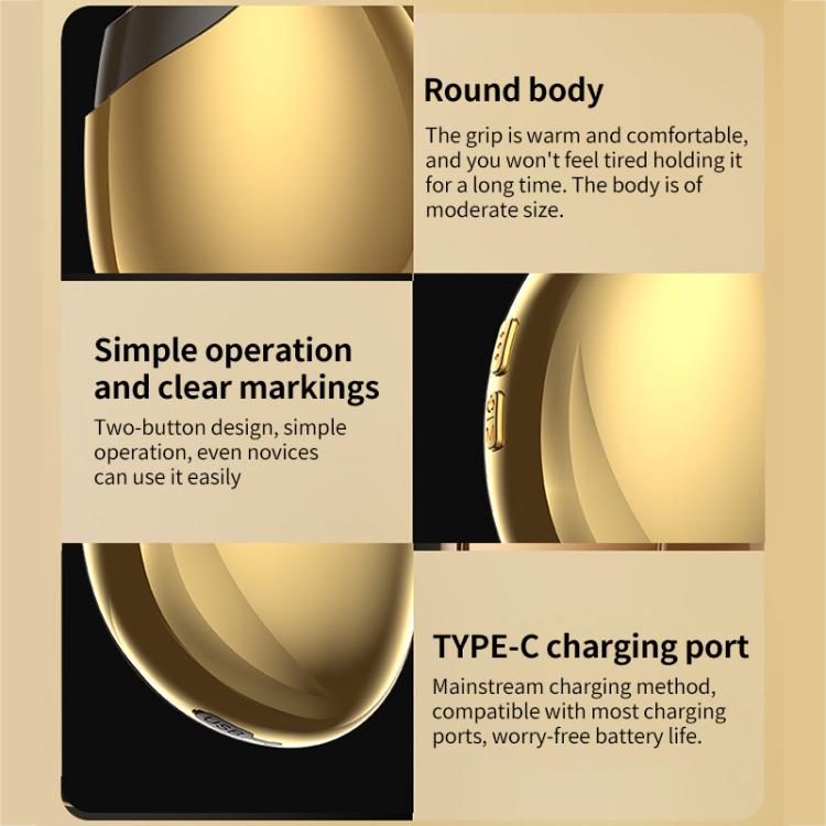 WG-SP-MS1135 EMS Collagen Cannon Essence Introducer Photon Skin Rejuvenation RF Beauty Device(Gold) by bashfashion