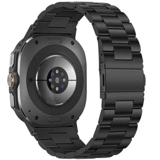 For Samsung Galaxy Watch Ultra 47mm xDfind Three Beads Metal Watch Band(Black) by xDfind