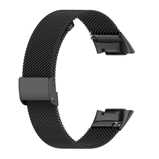 For Fitbit Charge 6 / 5 xDfind Milanese Metal Buckle Watch Band(Black) by xDfind