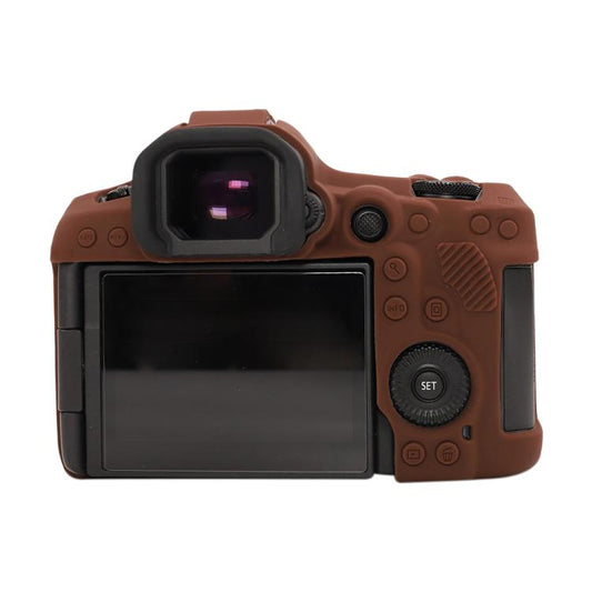 For Canon EOS R5 Mark II / R5II Glossy Soft Silicone Protective Case(Coffee) by bashfashion