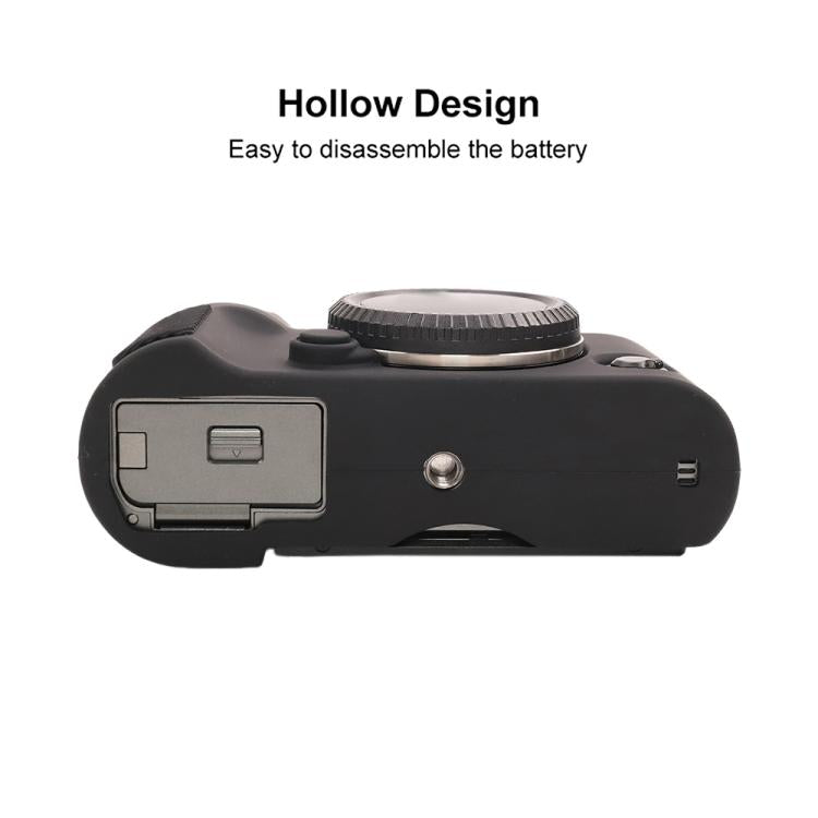 For FUJIFILM X-T50 Glossy Soft Silicone Protective Case(Black) by bashfashion