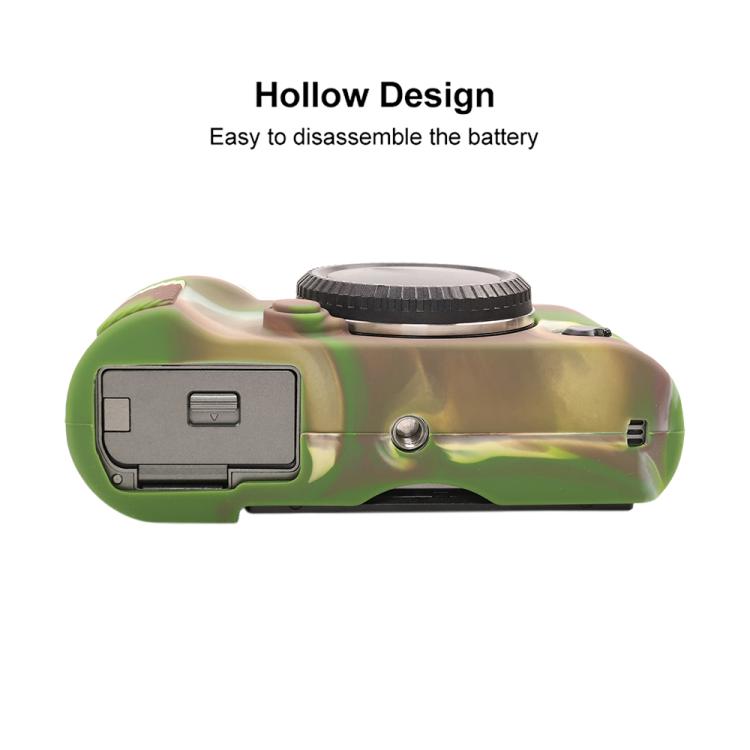 For FUJIFILM X-T50 Glossy Soft Silicone Protective Case(Camouflage) by bashfashion