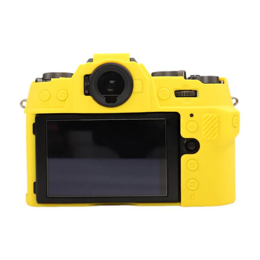 For FUJIFILM X-T50 Glossy Soft Silicone Protective Case(Yellow) by bashfashion