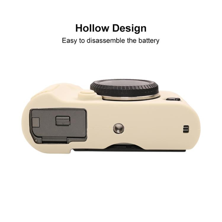 For FUJIFILM X-T50 Glossy Soft Silicone Protective Case(White) by bashfashion