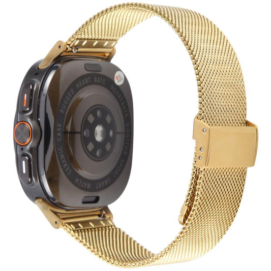 For Samsung Galaxy Watch Ultra 47mm / Ultra 2025 Milanese Integrated Buckle Metal Watch Band(Gold) by bashfashion