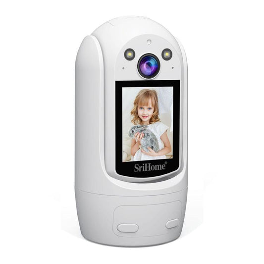 SriHome SH060 2MP 2.4 inch IPS Screen Smart IP Camera Supports Two-way Video Voice Call(US Plug) by SriHome