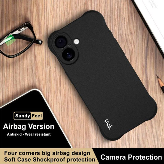 For iPhone 17 imak Shockproof Airbag TPU Phone Case(Matte Black) by imak