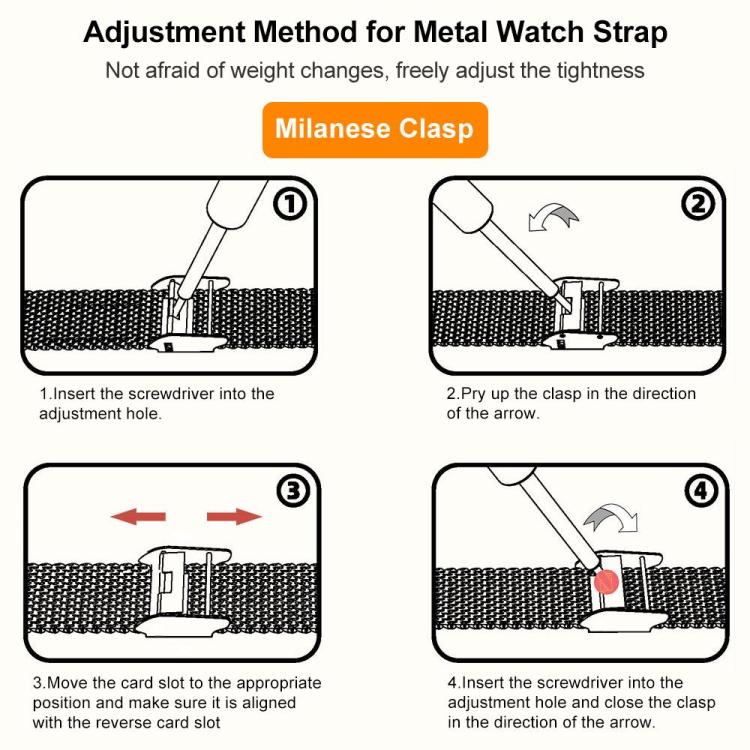 For Apple Watch 42 / 44 / 45 / 46 / 49mm xDfind Milanese Buckle Metal Watch Band(Black) by xDfind