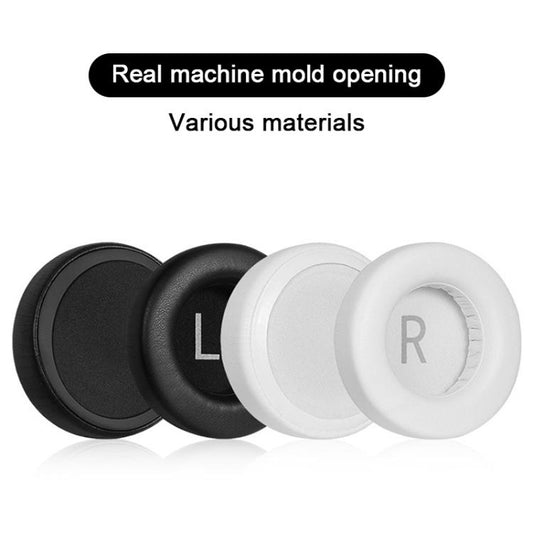 1 Pair Protein Leather Replacement Earpads For AKG K845 / K845BT(White Left and Right) by bashfashion