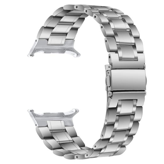 For Samsung Galaxy Watch Ultra / Ultra 2025 Five Beads Stainless Steel Metal Watch Band(Silver) by bashfashion